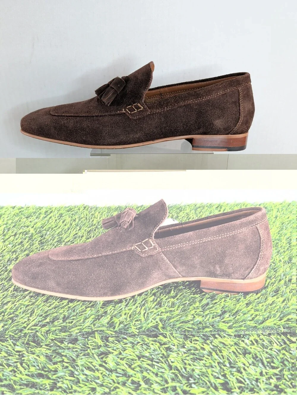 Stafford Digby Dark Brown Suede Loafer Men's Size 9M